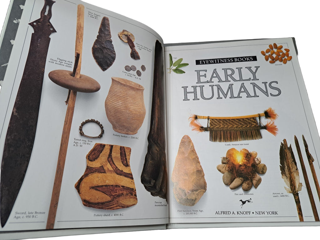 Vintage 1989 first edition of Early Humans by Eyewitness Books