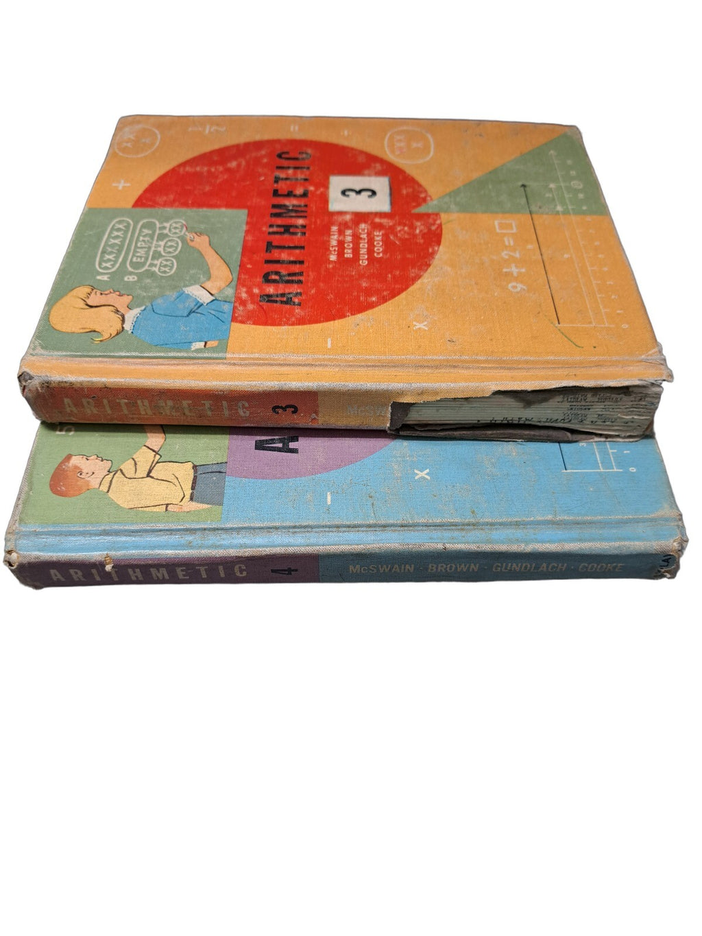 Vintage 1963 Arithmetic books 3 & 4
