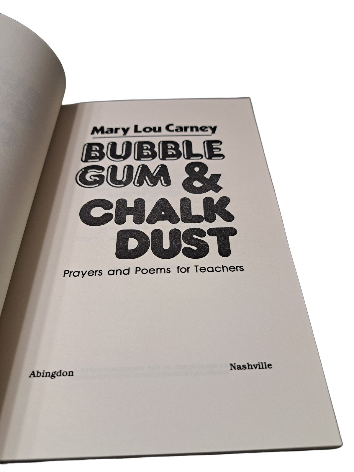 Vintage 1982 Bubble Gum & Chalk Dust book by Mary Lou Carney