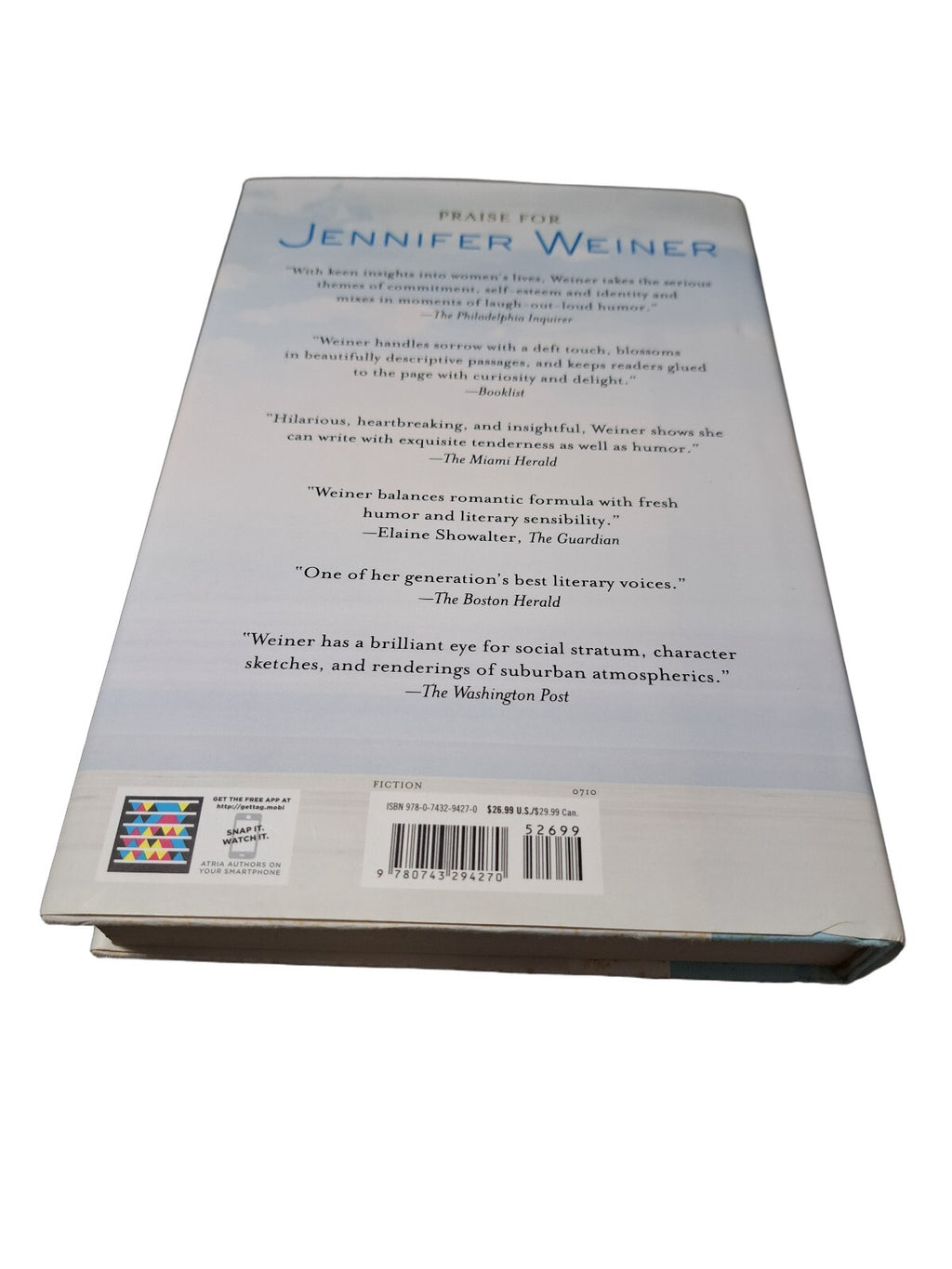 2010 Fly Away Home by Jennifer Weiner