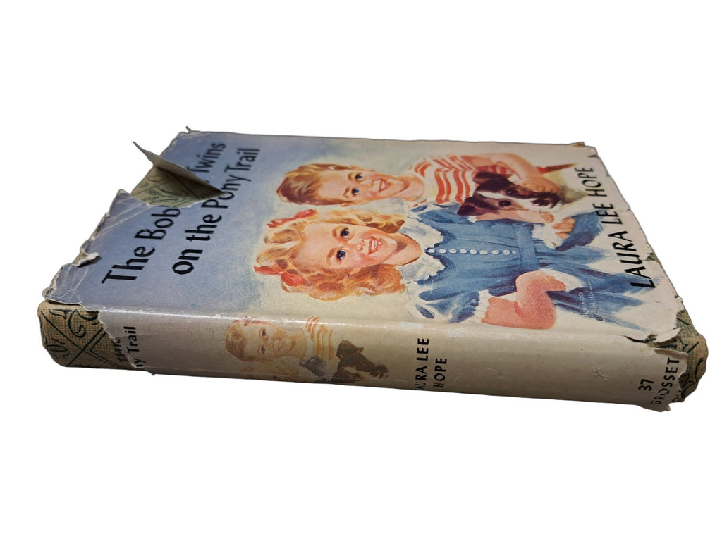 Vintage 1944 first edition of The Bobbsey Twins on the Pony Trail book by Laura Lee Hope
