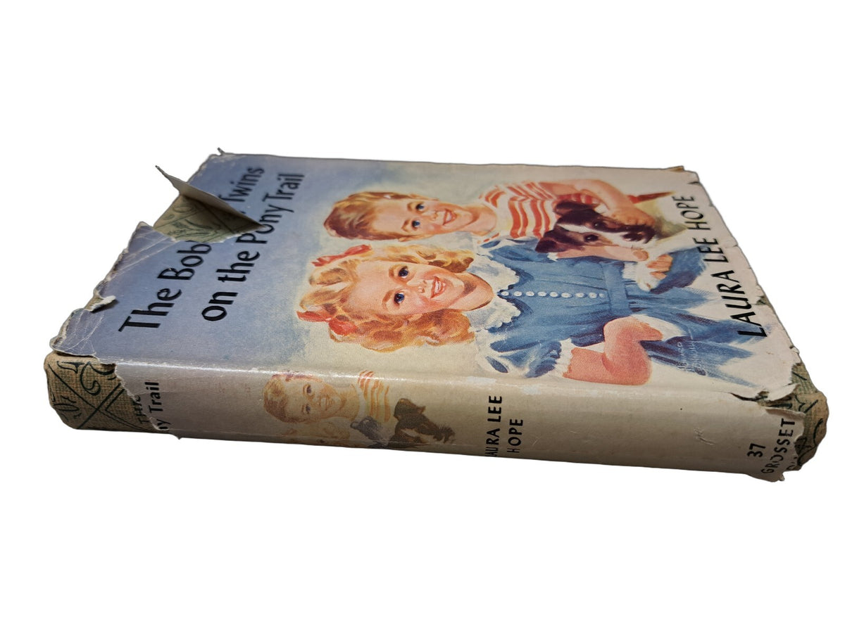 Vintage 1944 first edition of The Bobbsey Twins on the Pony Trail book by Laura Lee Hope