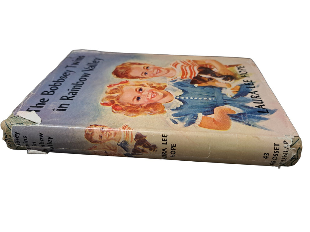 Vintage 1950 first edition of The Bobbsey Twins in Rainbow Valley book by Laura Lee Hope
