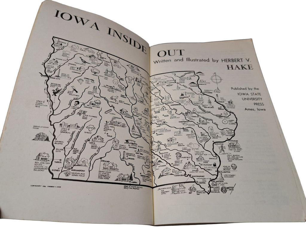 Vintage 1990 Iowa Inside Out by Herb Hake