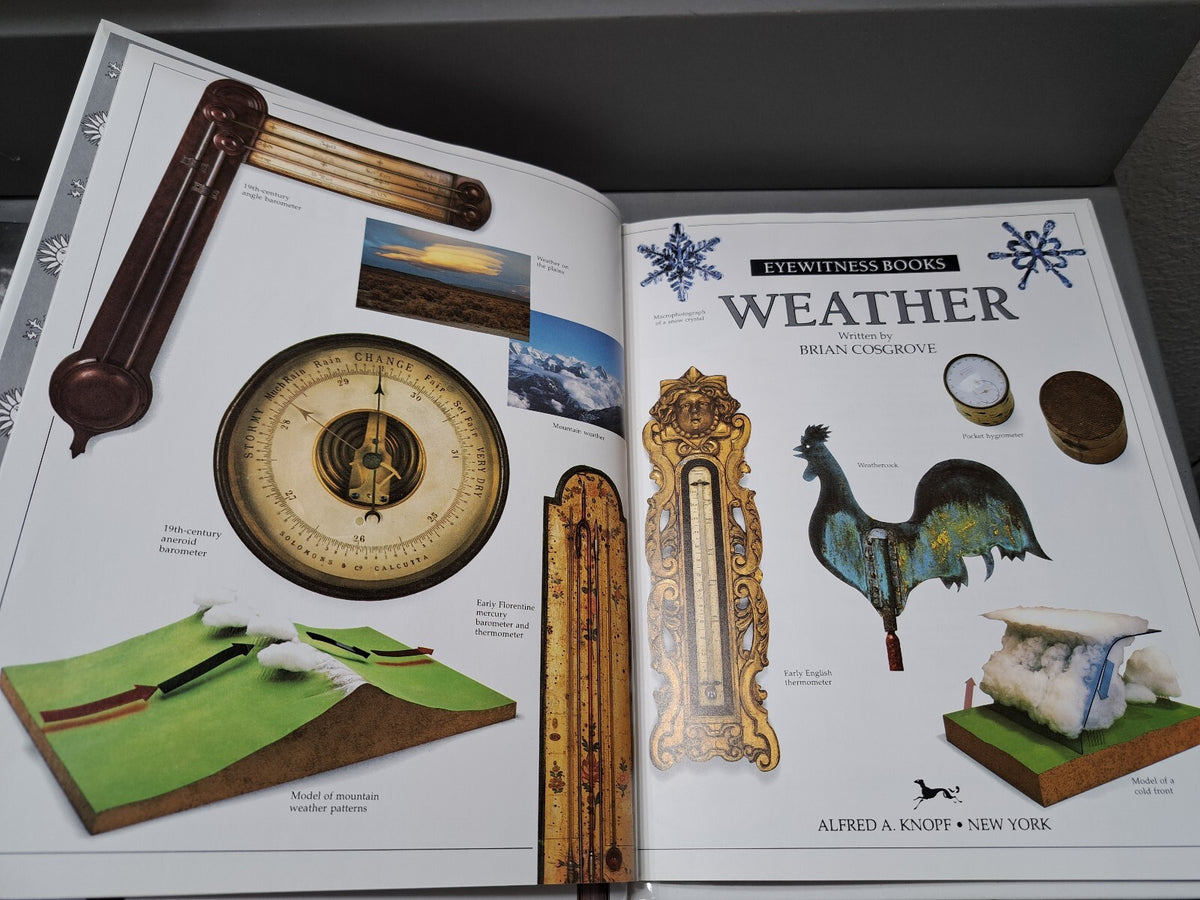 Vintage 1991 first edition of Weather by Eyewitness Books