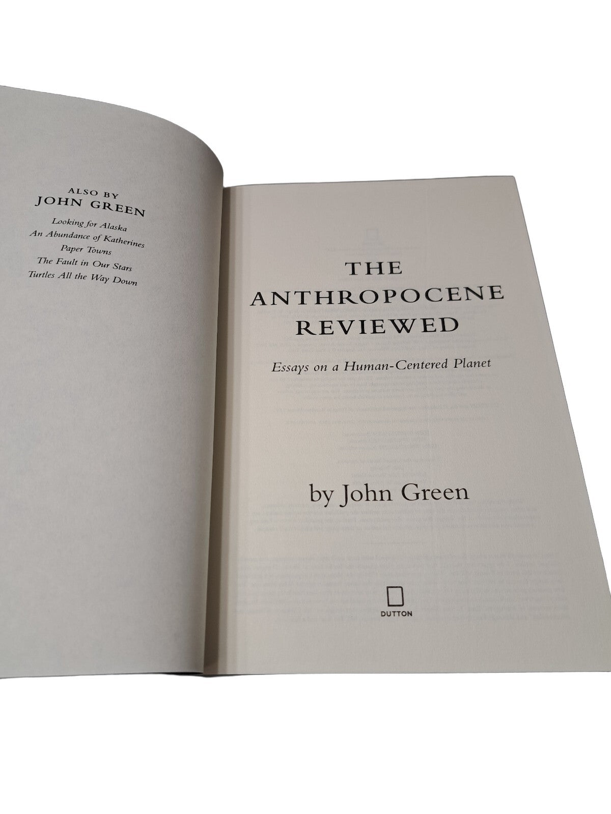 2021 The Anthropocene Reviewed by John Green