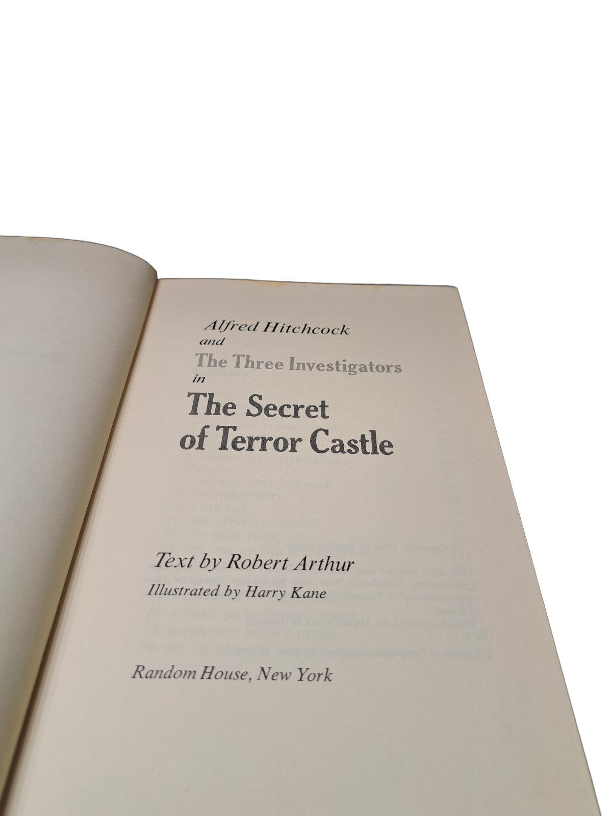 Vintage 1964 Alfred Hitchcock The Secret of Terror Castle book