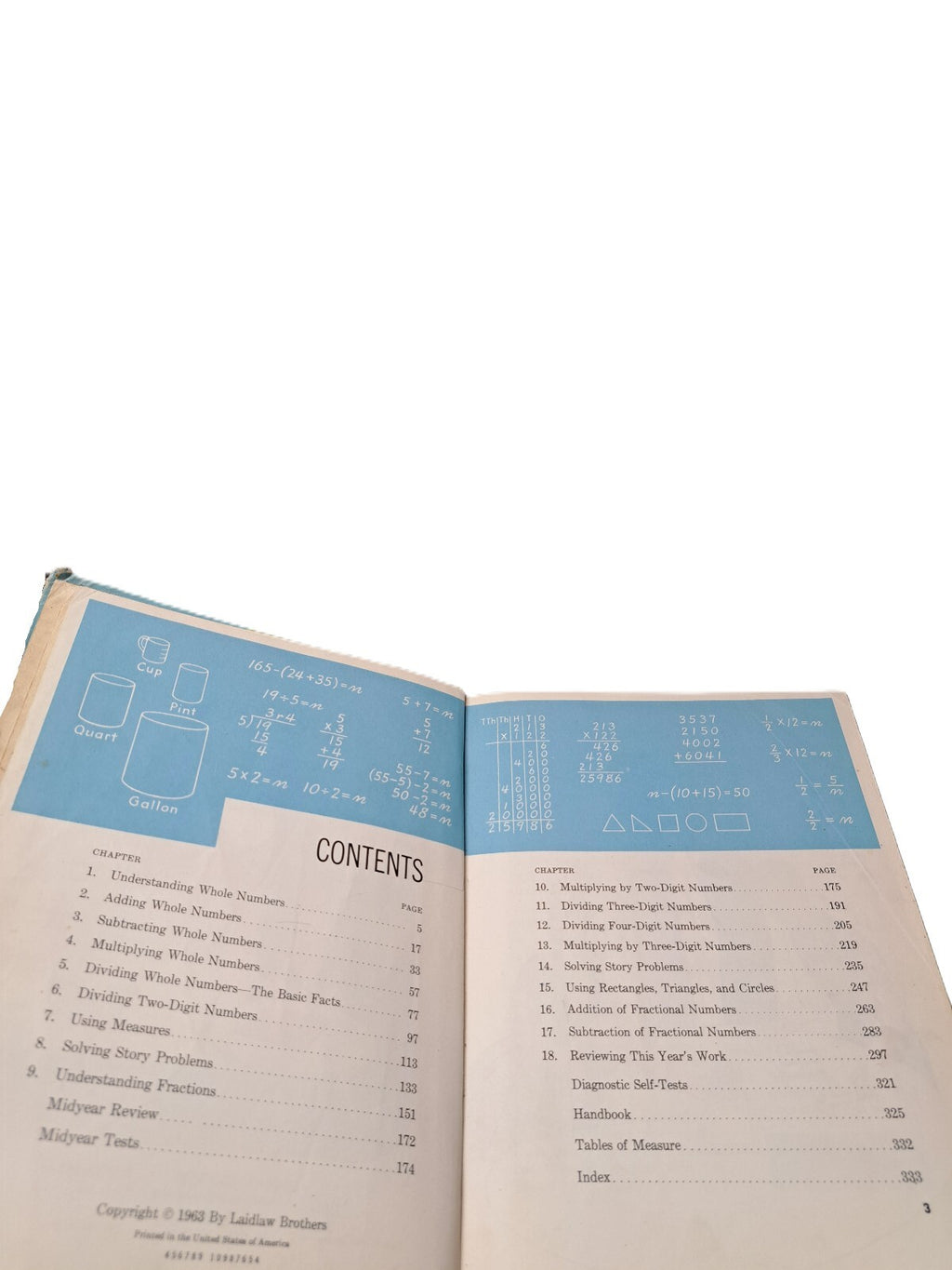 Vintage 1963 Arithmetic books 3 & 4