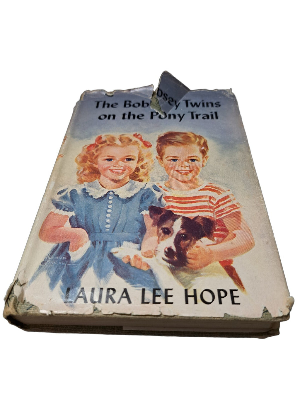 Vintage 1944 first edition of The Bobbsey Twins on the Pony Trail book by Laura Lee Hope