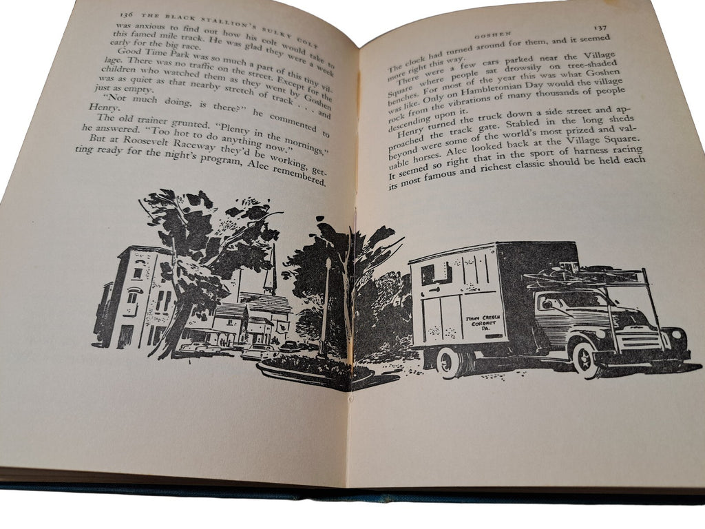 Vintage 1954 The Black Stallion's Sulky Colt book by Walter Farley