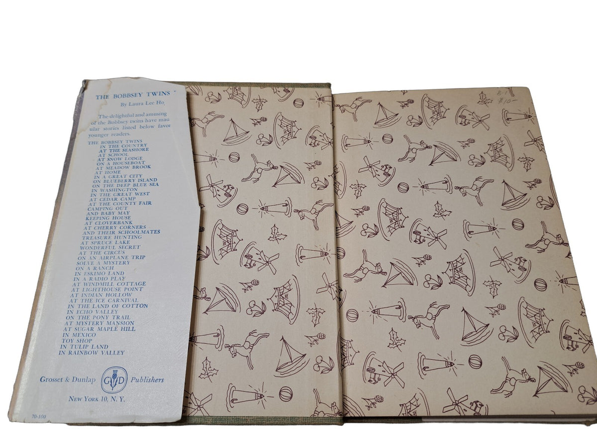 Vintage 1950 first edition of The Bobbsey Twins in Rainbow Valley book by Laura Lee Hope