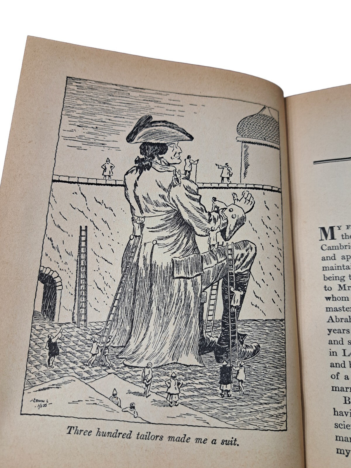 Vintage Gulliver's Travels book by Jonathan Swift