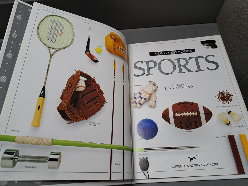 Vintage 1988 first edition of Sports by Eyewitness Books