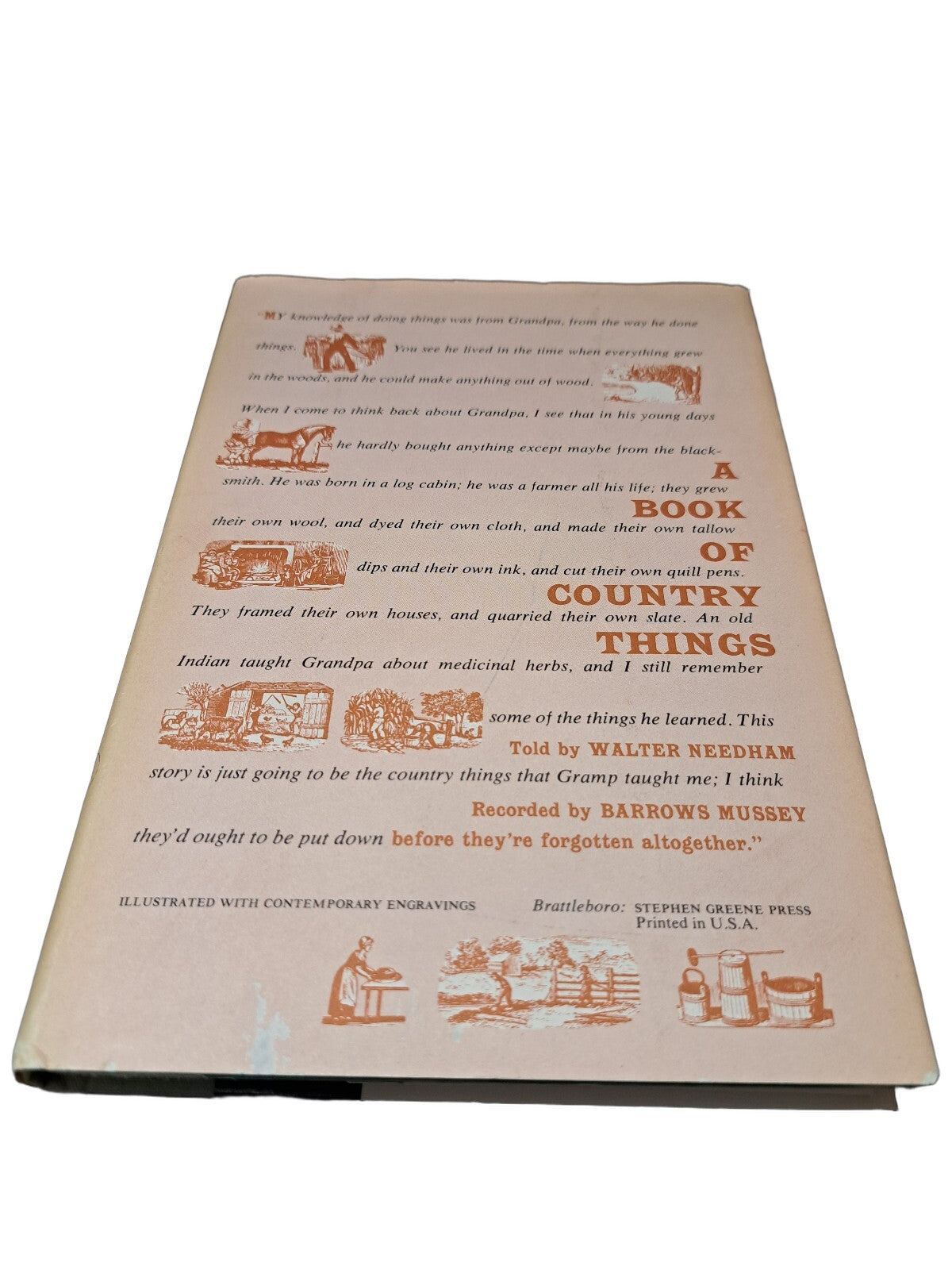 Vintage 1965 A Book of Country Things
