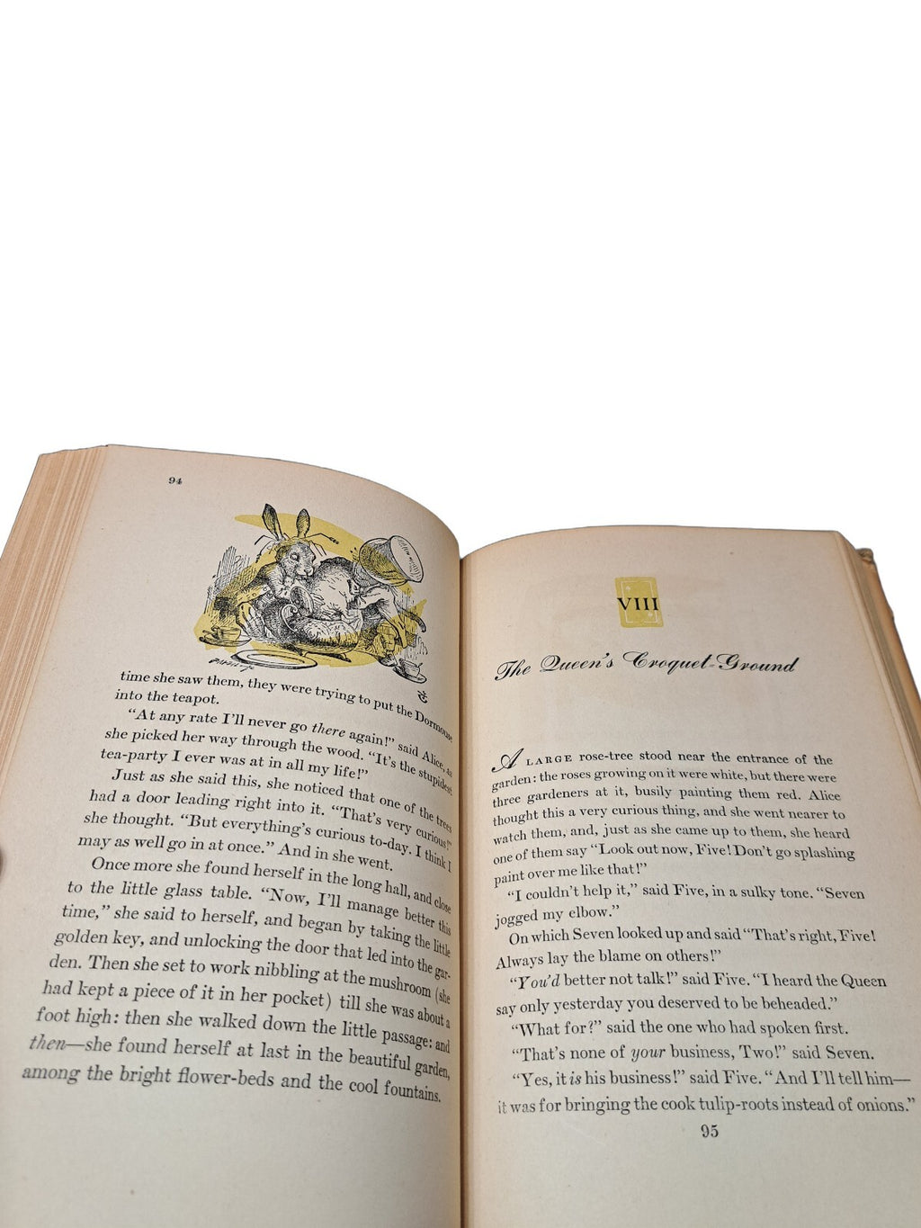 Vintage 1946 Alice's Adventures in Wonderland & Through the Looking Glass