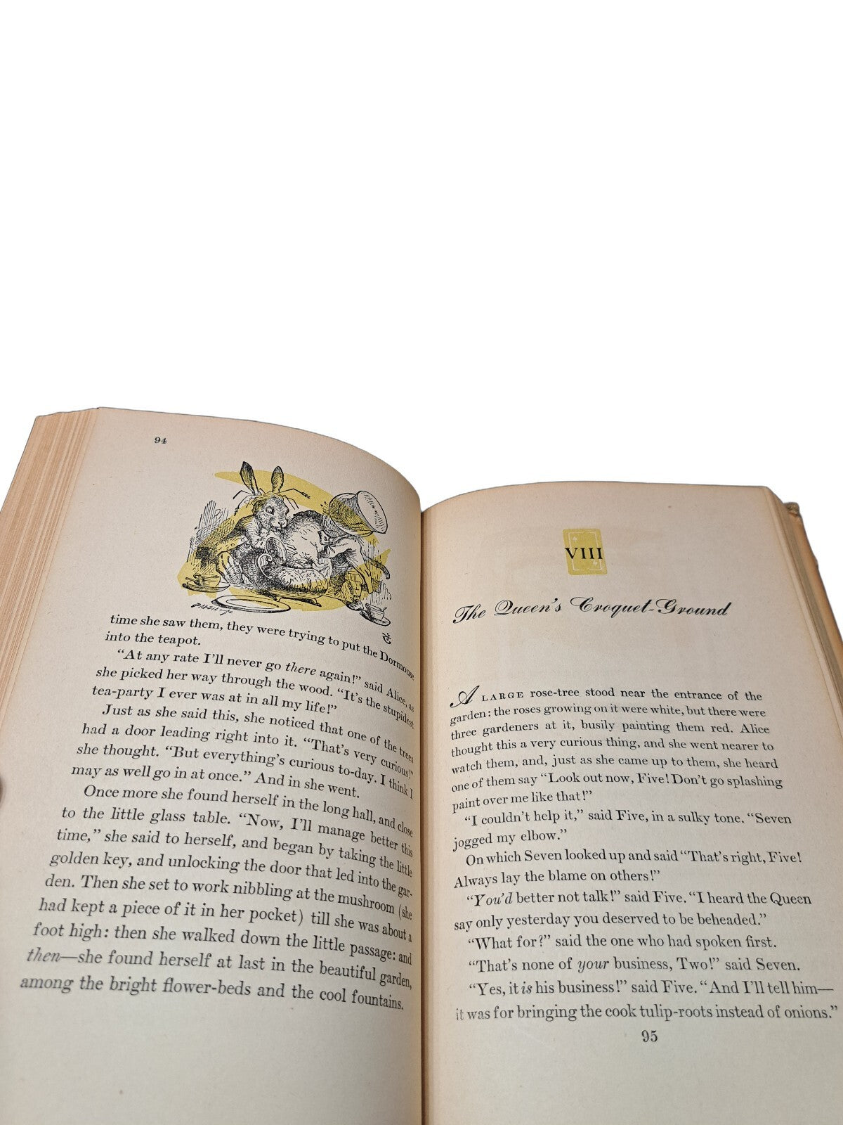 Vintage 1946 Alice's Adventures in Wonderland & Through the Looking Glass