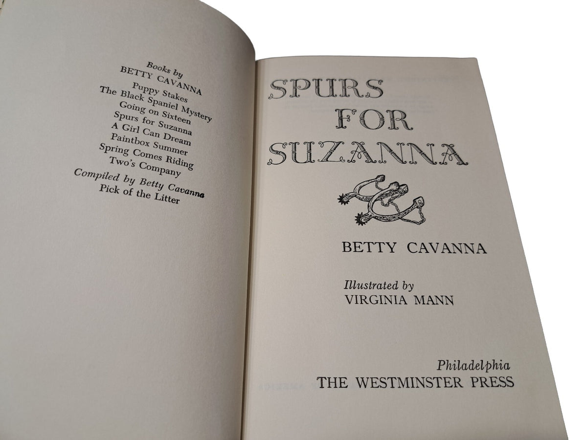Vintage Spurs for Suzanna book by Betty Cavanna
