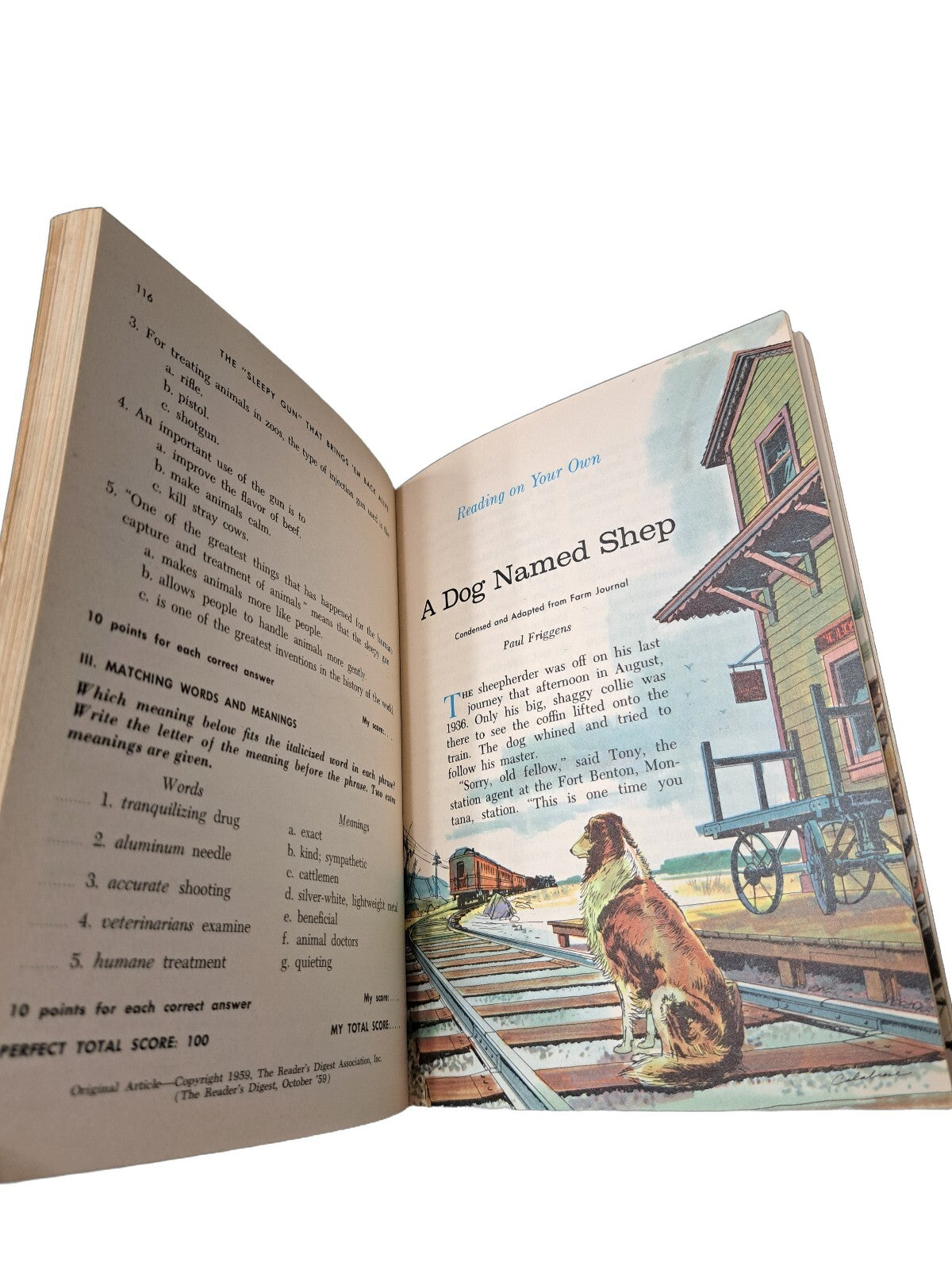 Vintage 1960 Reading Skill Builder Part Three book
