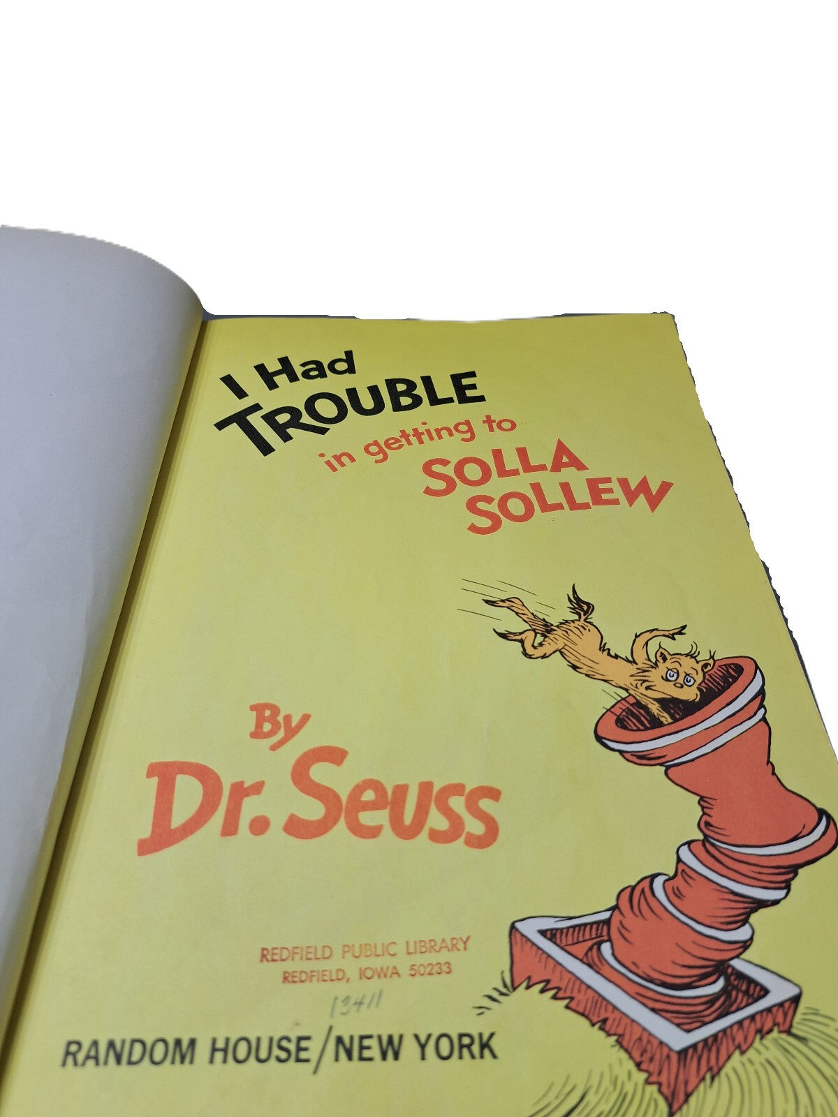 Vintage 1965 I Had Trouble in getting to Solla Sollew book by Dr Seuss