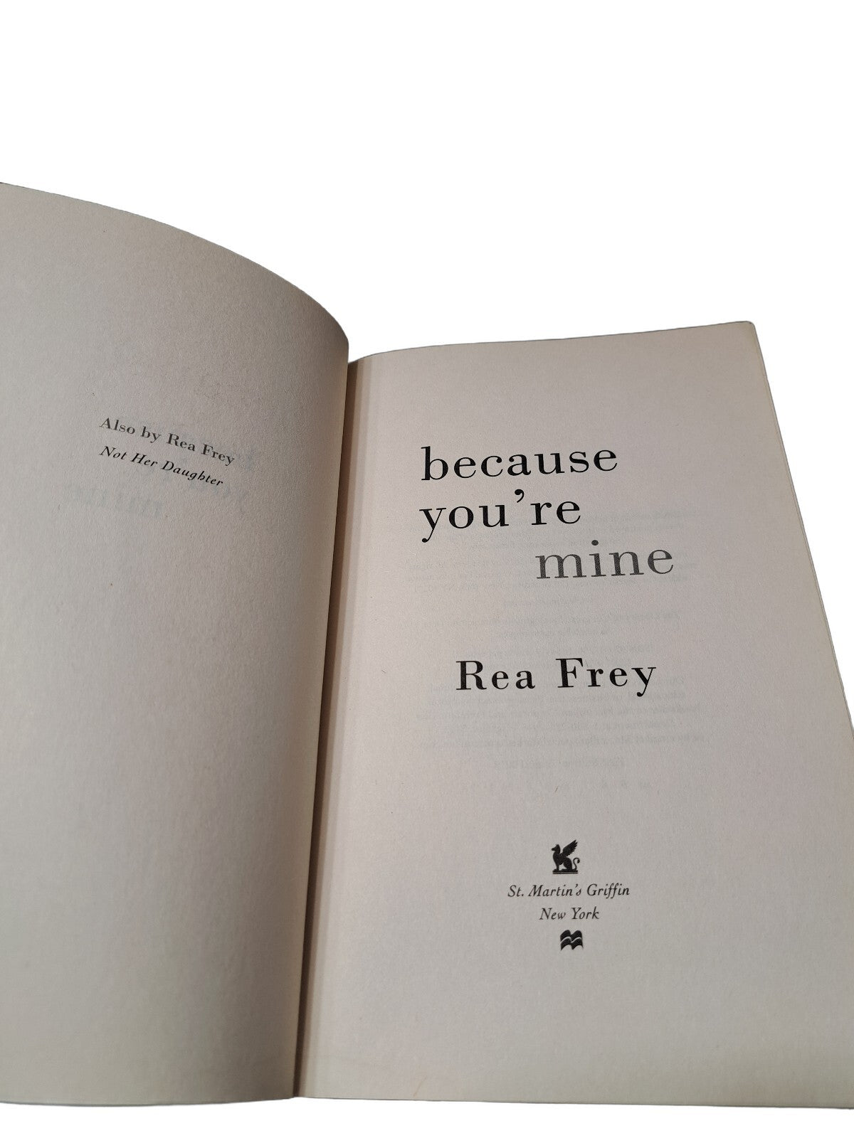 2019 Because You're Mine by Rea Frey