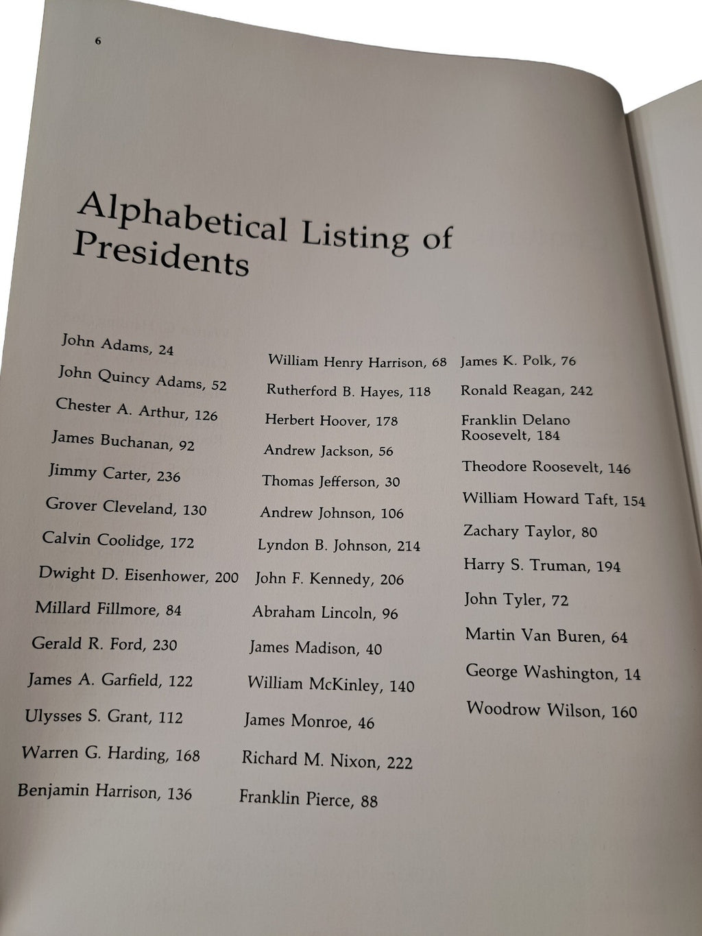 Vintage 1988 edition of World Book of America's Presidents: Portraits of the Presidents