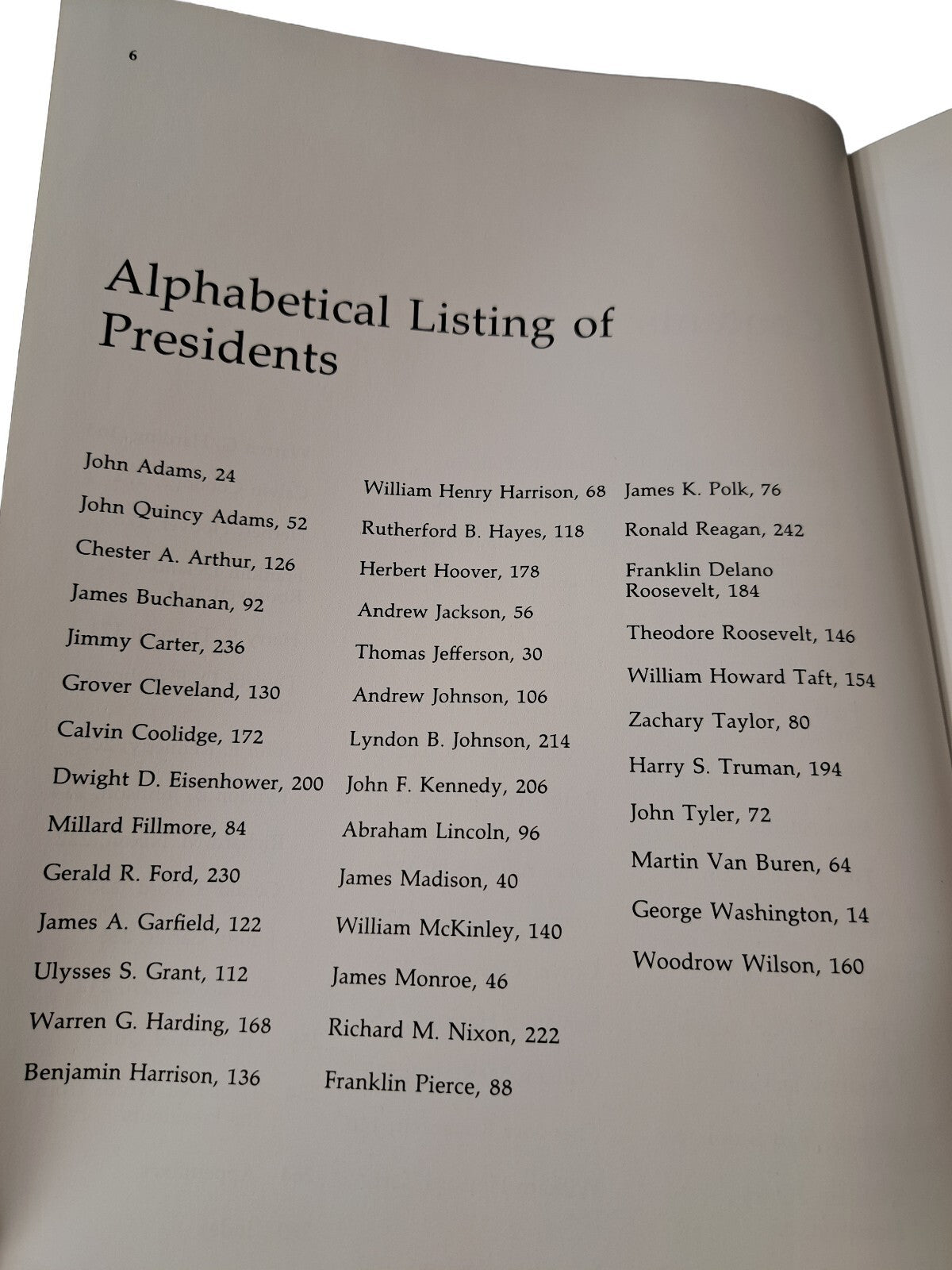 Vintage 1988 edition of World Book of America's Presidents: Portraits of the Presidents