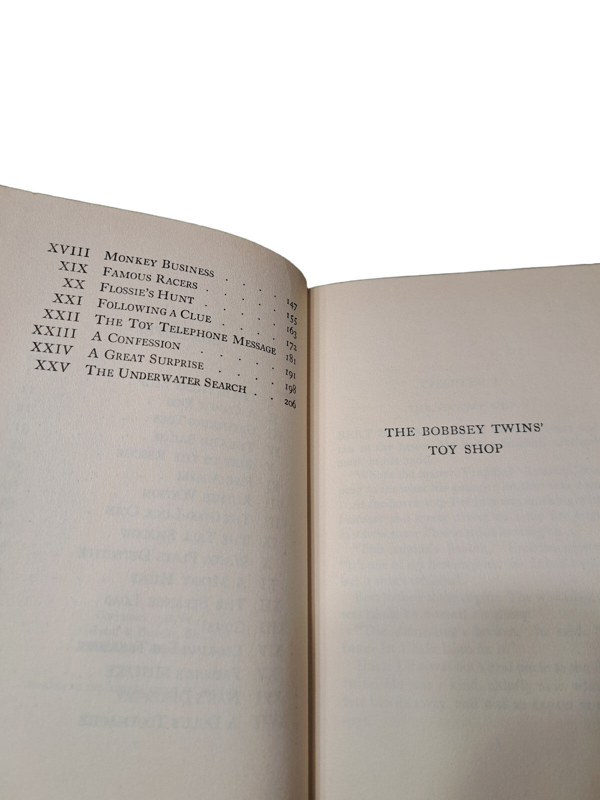 Vintage 1948 first edition of The Bobbsey Twins' Toy Shop book by Laura Lee Hope