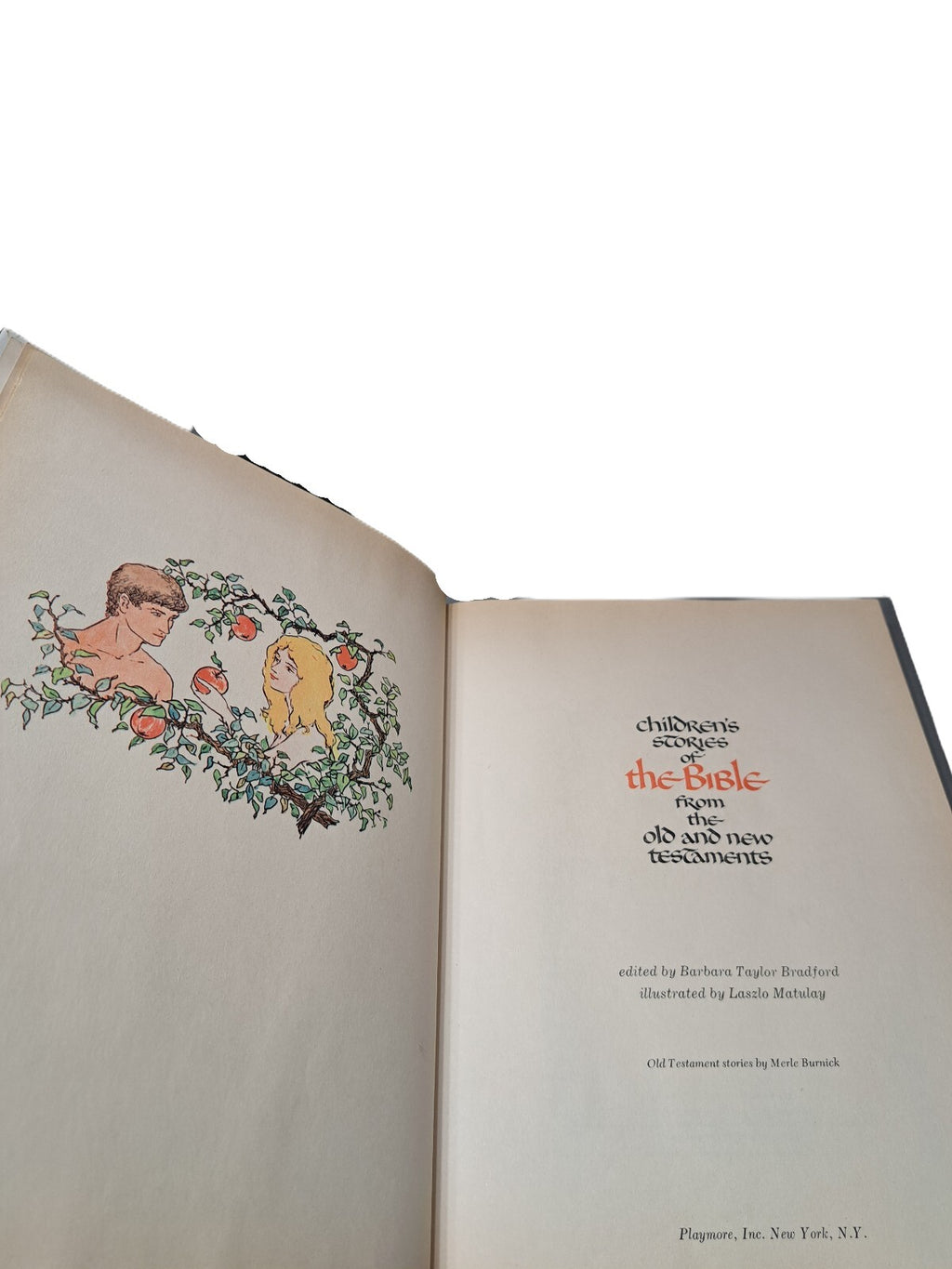 Vintage 1968 Children's Stories of The Bible from the Old and New Testaments