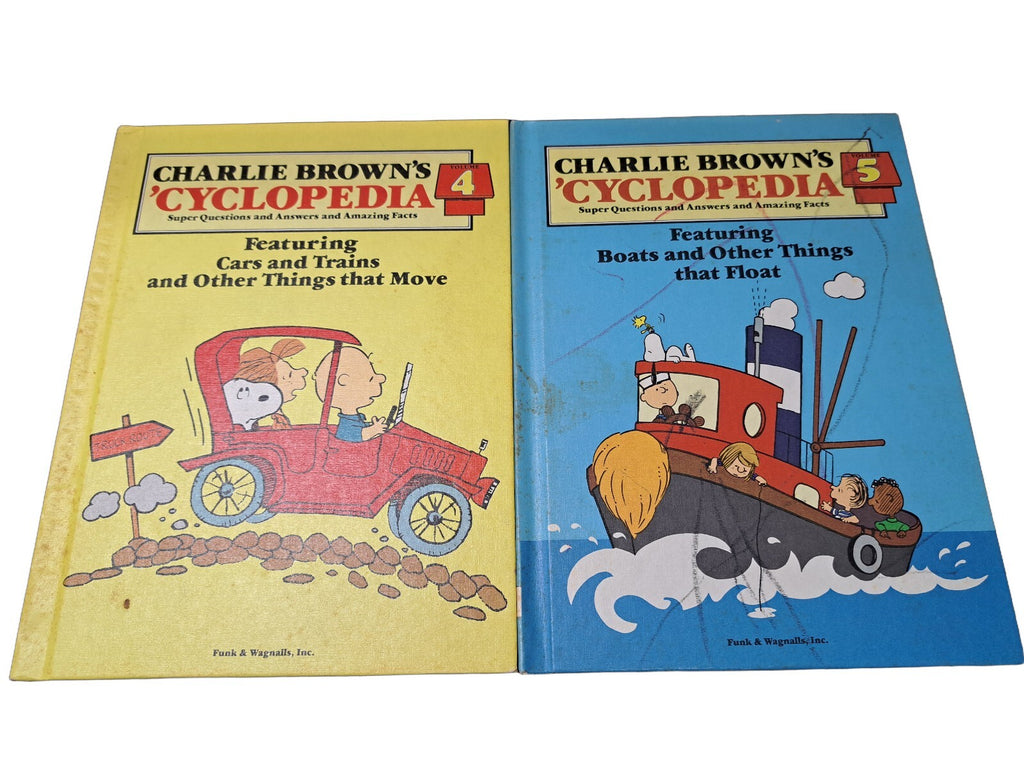 Vintage 1980 Charlie Brown's 'Cyclopedia book set of volumes 1-10 & 12