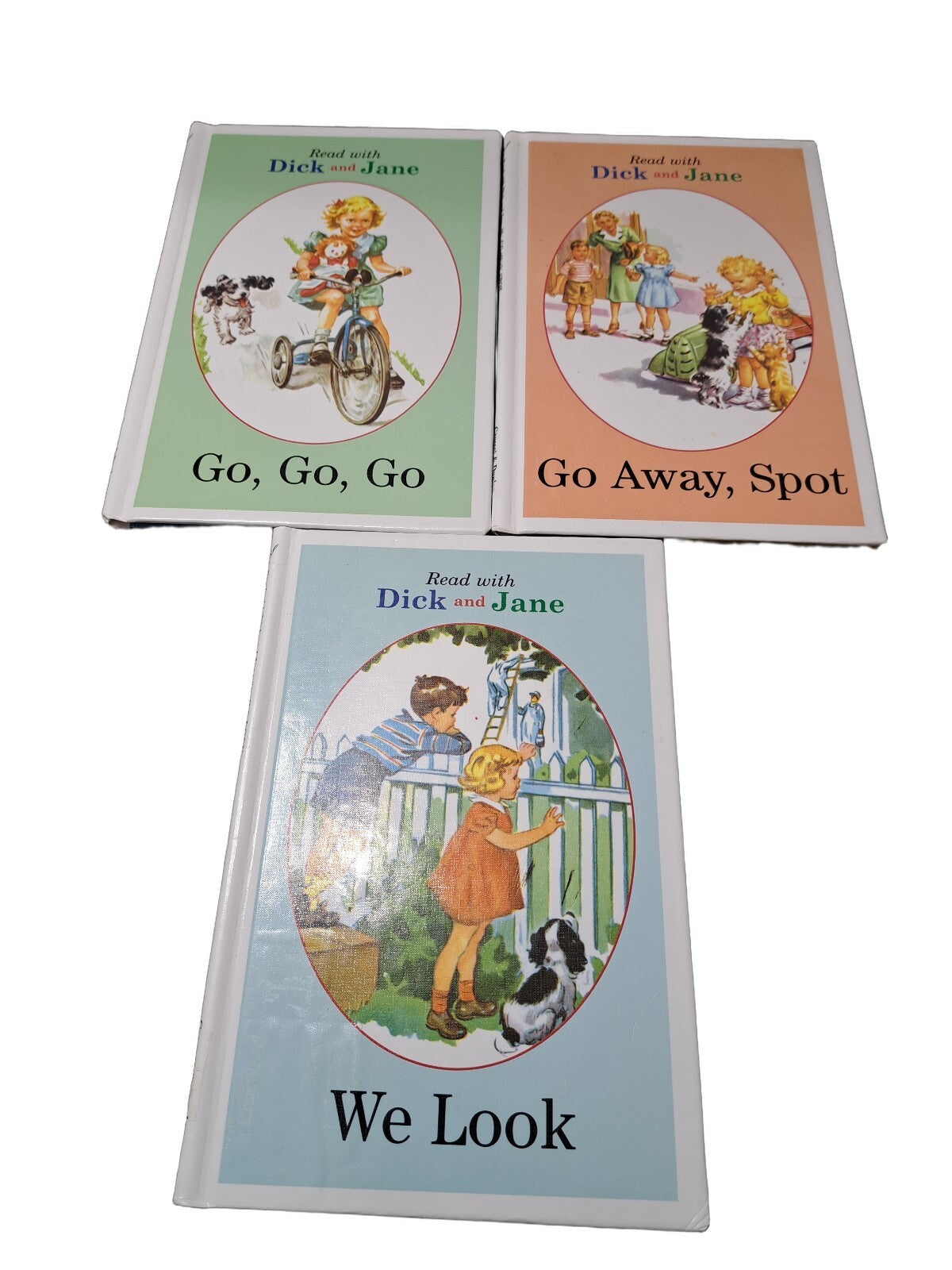 Vintage 1979 & 1984 Read with Dick and Jane series - books 1, 2, 4-6