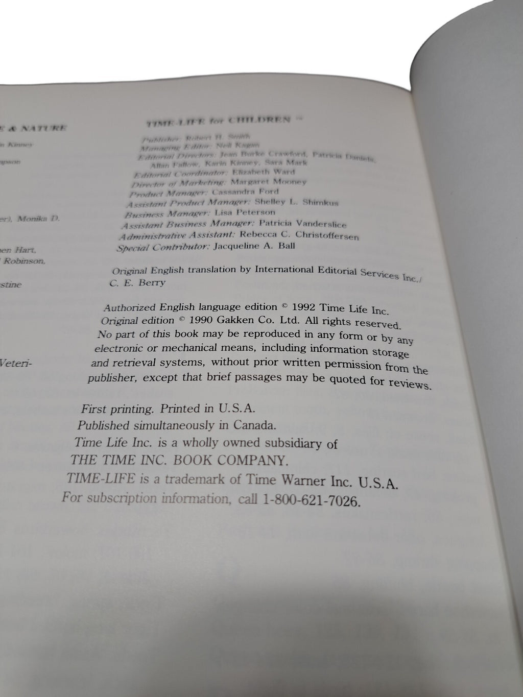 Vintage 1992 first printing of Understanding Science & Nature: Animal Behavior by Time Life