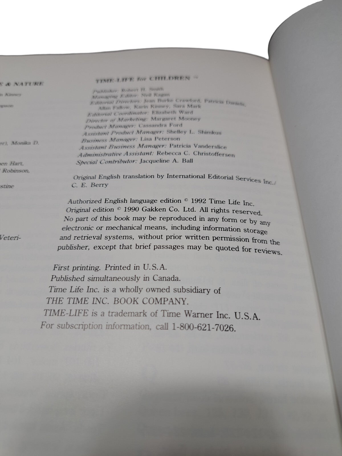 Vintage 1992 first printing of Understanding Science & Nature: Animal Behavior by Time Life