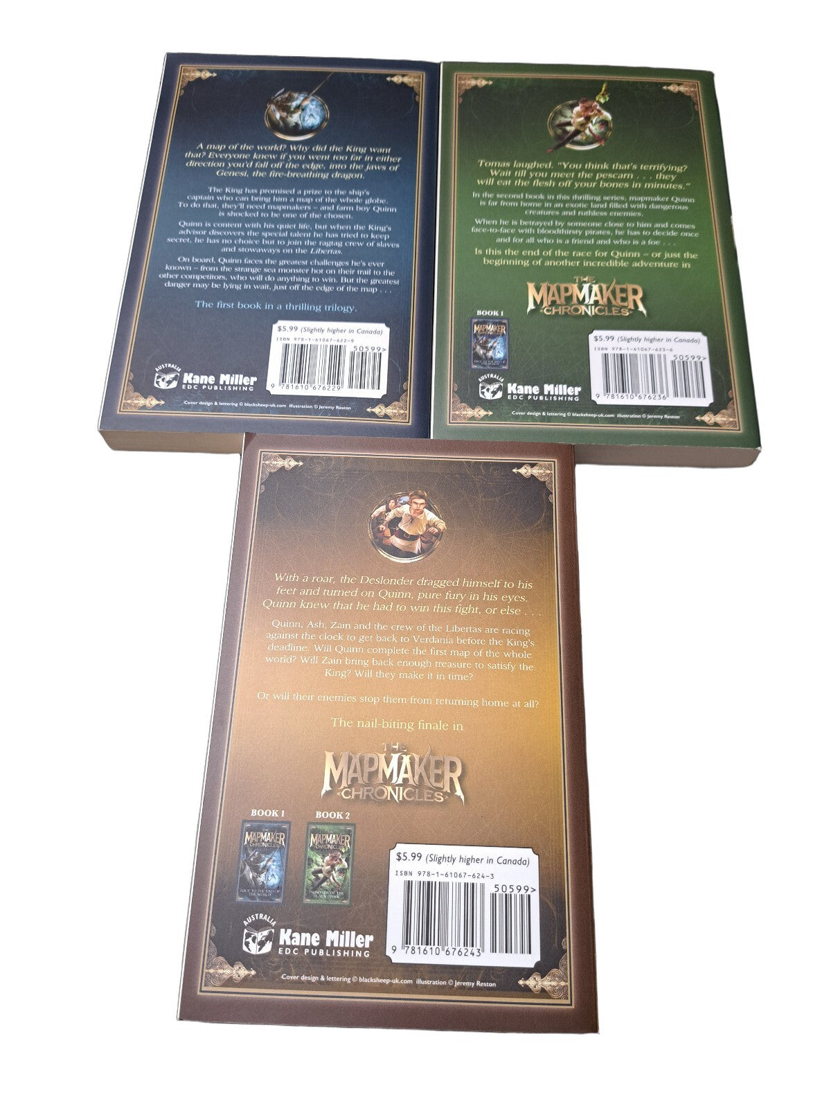 The Mapmaker Chronicles Books 1-3 Set Trilogy