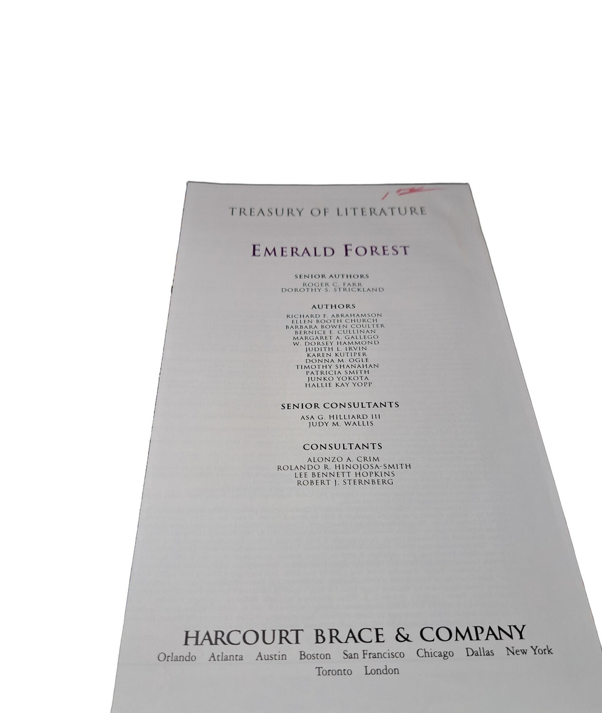 1995 Treasury of Literature: Emerald Forest