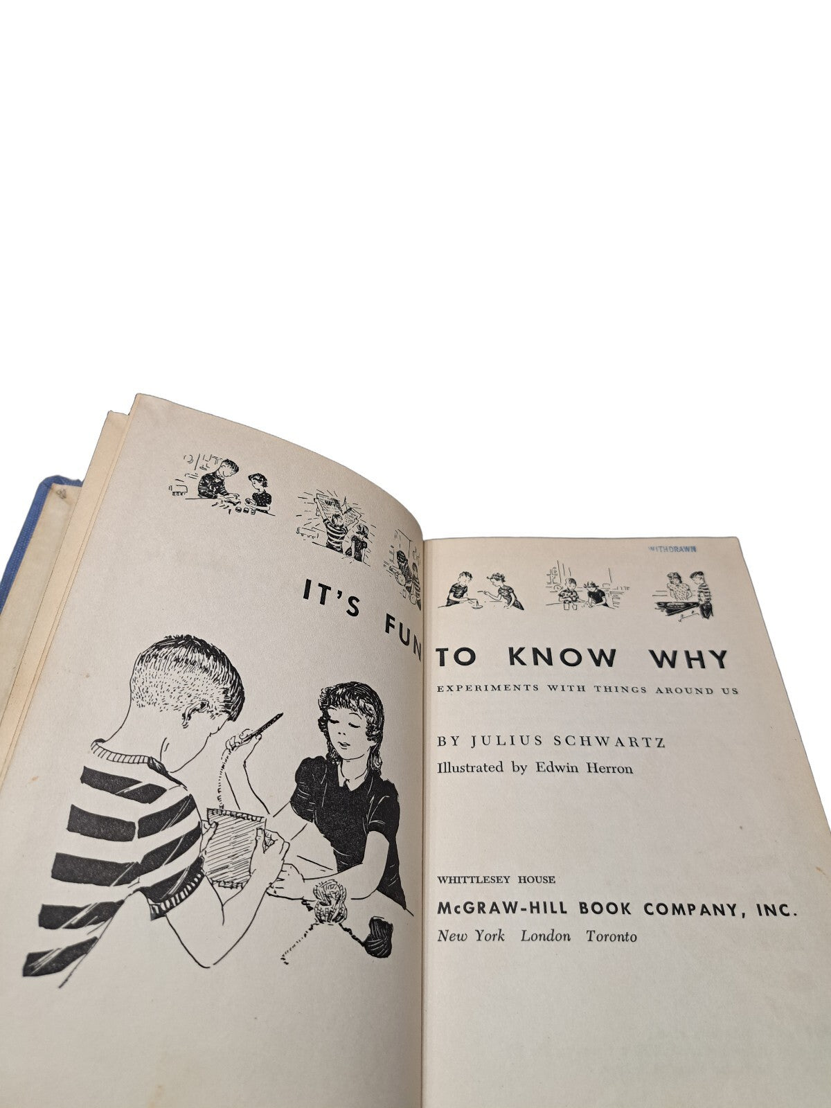 Vintage 1952 It's Fun To Know Why book by Julius Schwartz