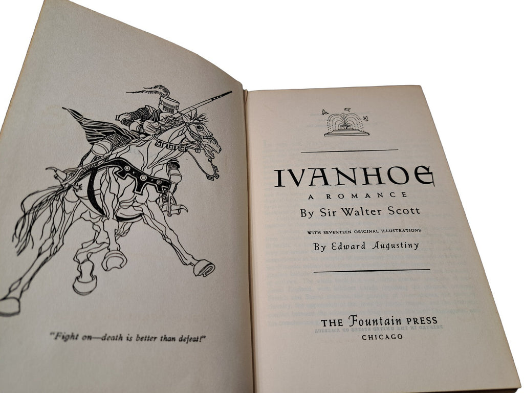Vintage 1949 Ivanhoe: A Romance book by Sir Walter Scott