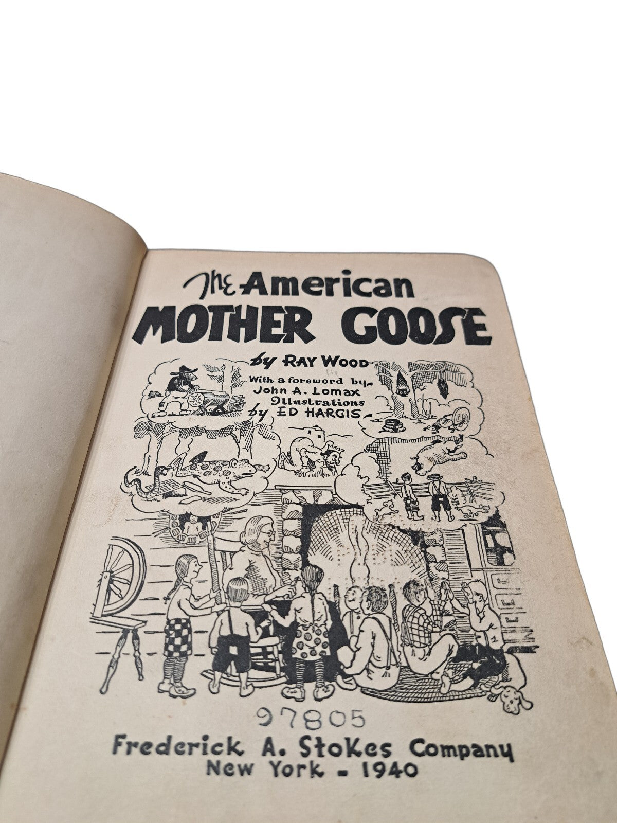 Vintage 1940 The American Mother Goose book by Ray Wood