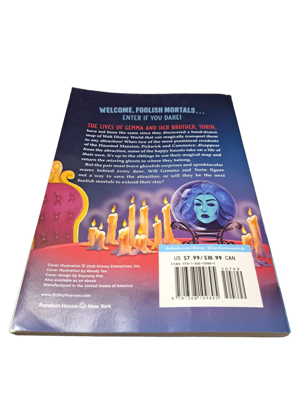 2026 Disney's Magical Map Haunted Mansion book by Ridley Pearson