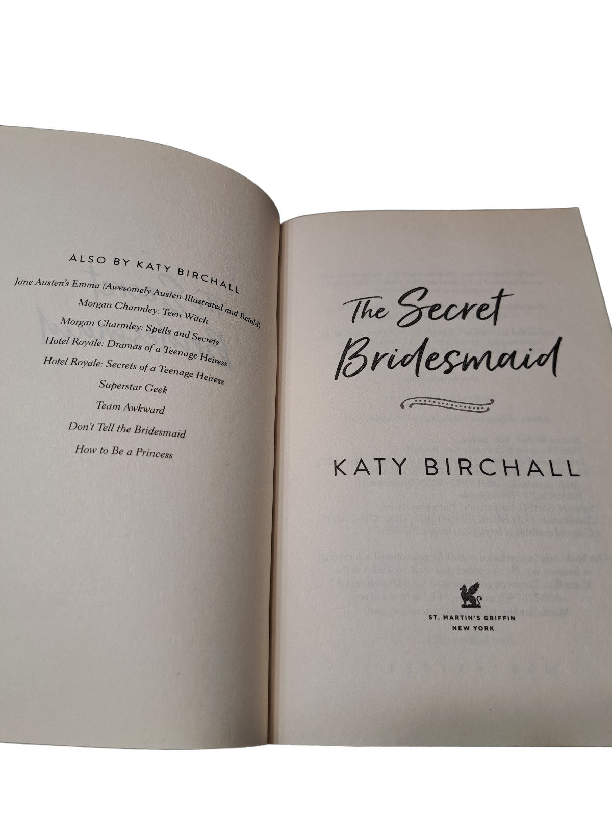 2021 The Secret Bridesmaid by Katy Birchall
