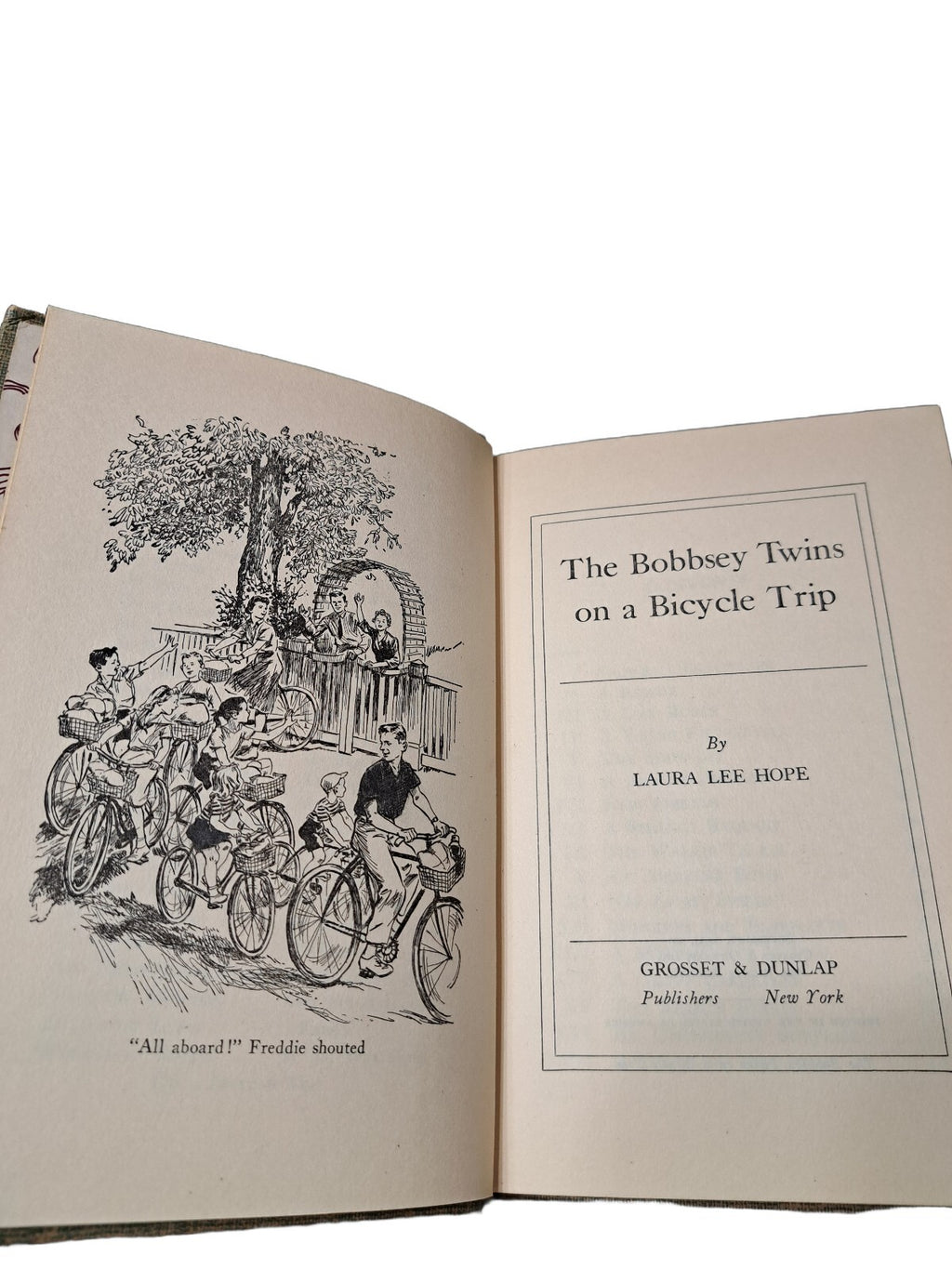 Vintage 1954 The Bobbsey Twins on a Bicycle Trip book by Laura Lee Hope