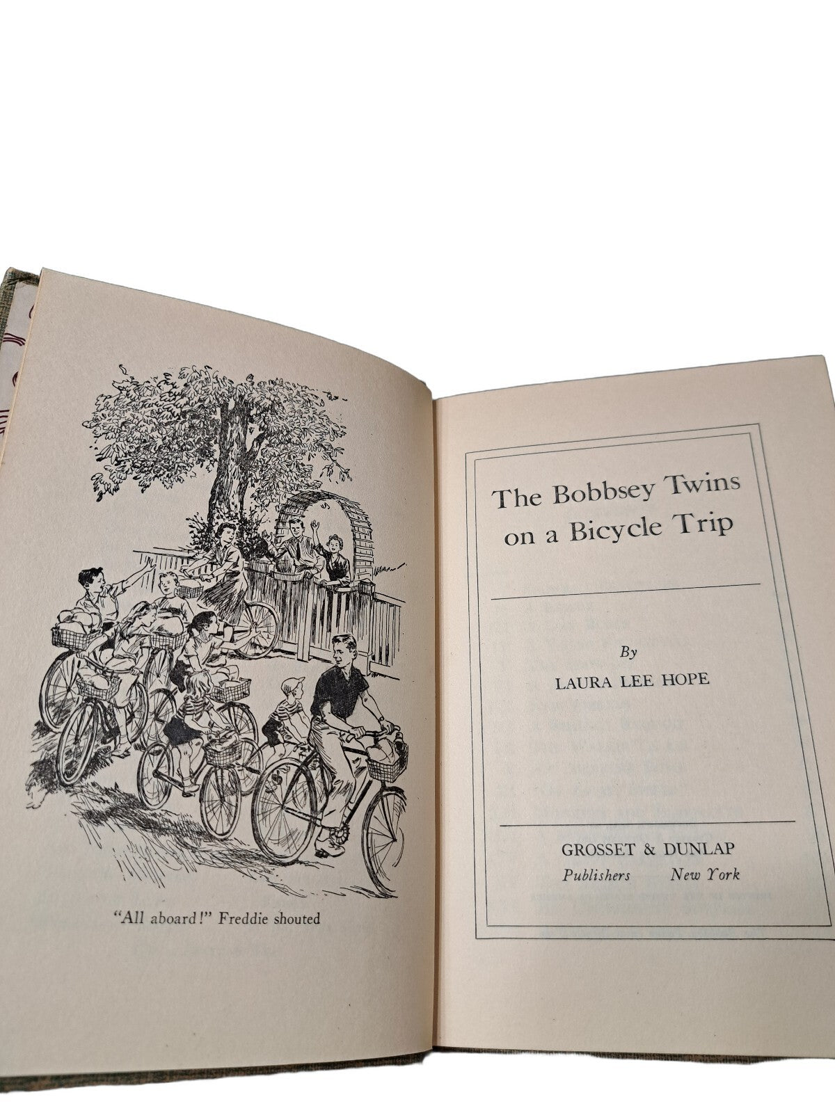 Vintage 1954 The Bobbsey Twins on a Bicycle Trip book by Laura Lee Hope