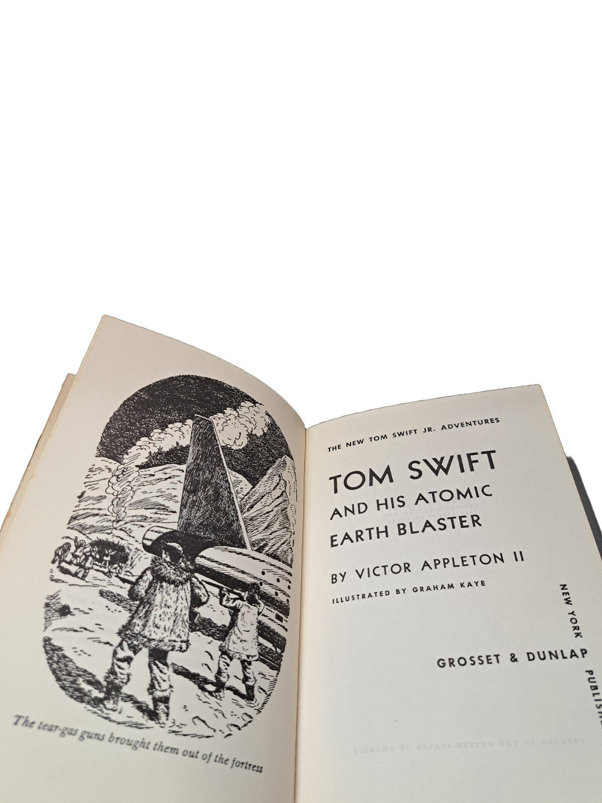 Vintage 1954 Tom Swift and His Atomic Earth Blaster book by Victor Appleton II