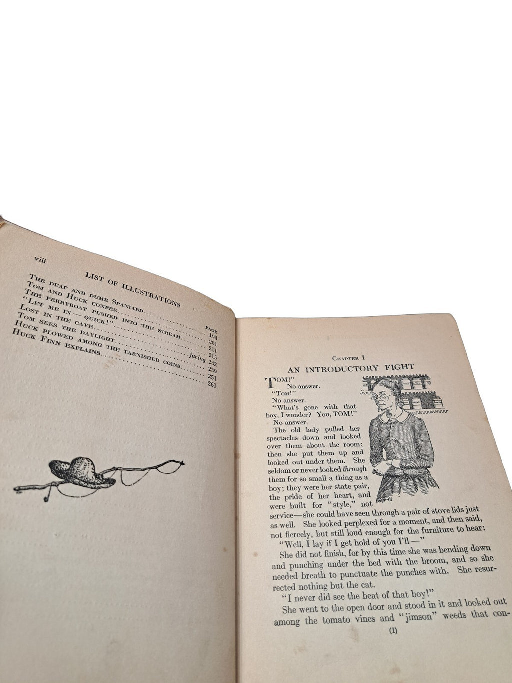 Vintage 1931 The Adventures of Tom Sawyer book by Mark Twain