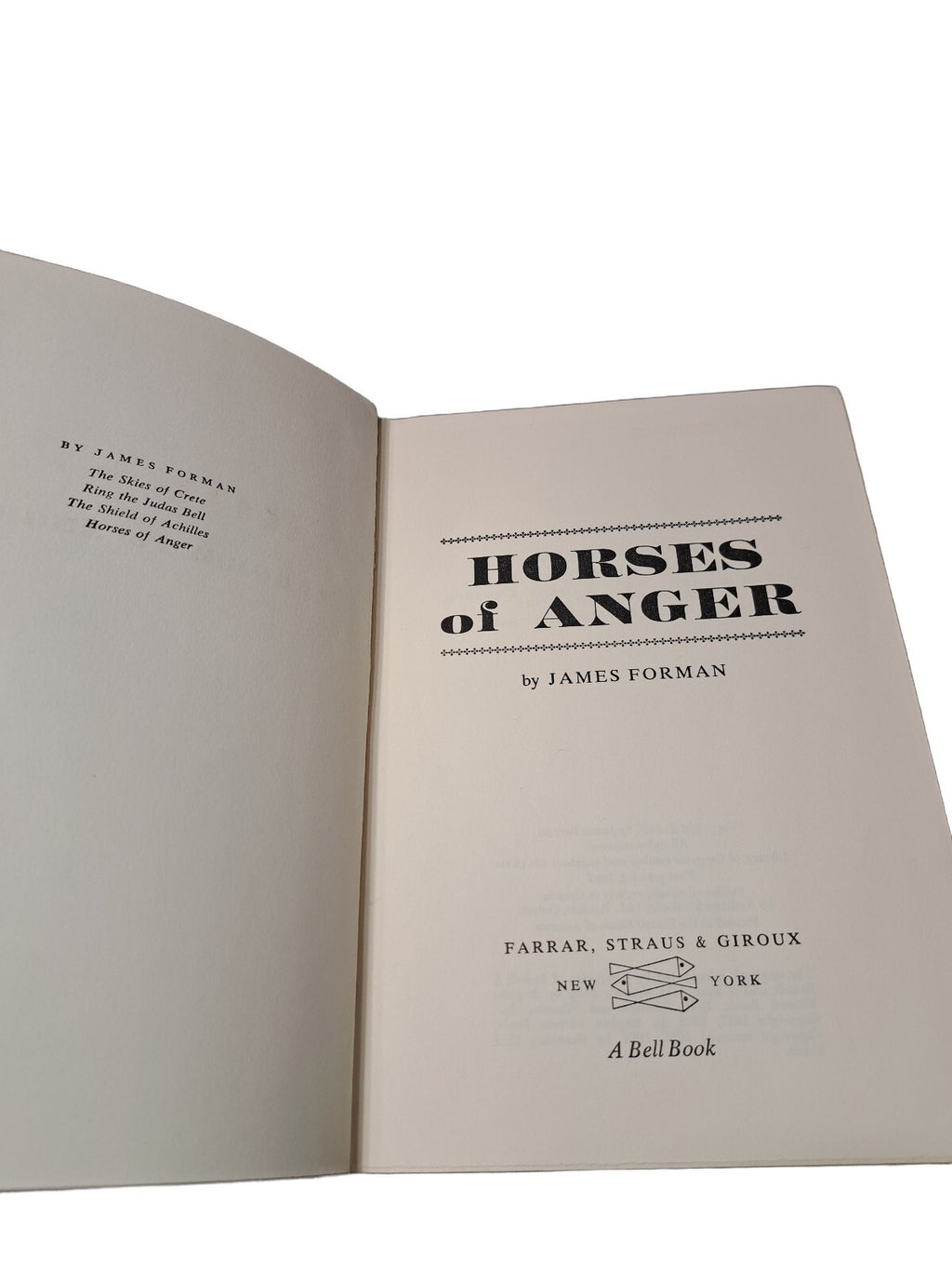 Vintage 1967 Horses in Anger book by James Forman