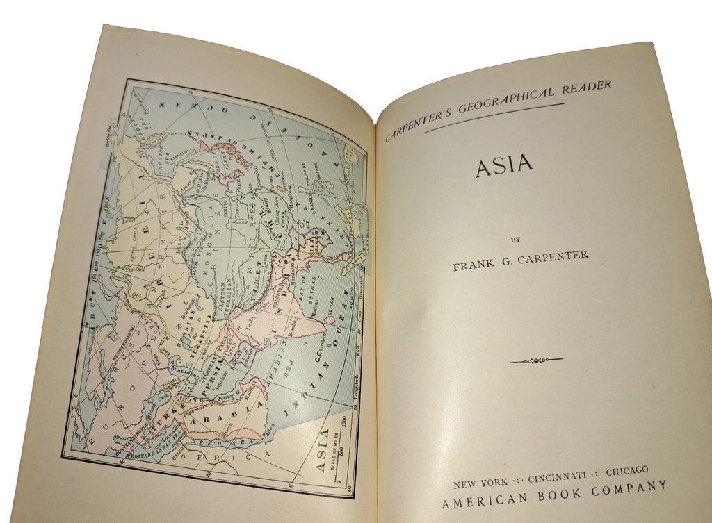 Vintage 1897 Carpenter's Geographical Reader: Asia book by Frank G Carpenter