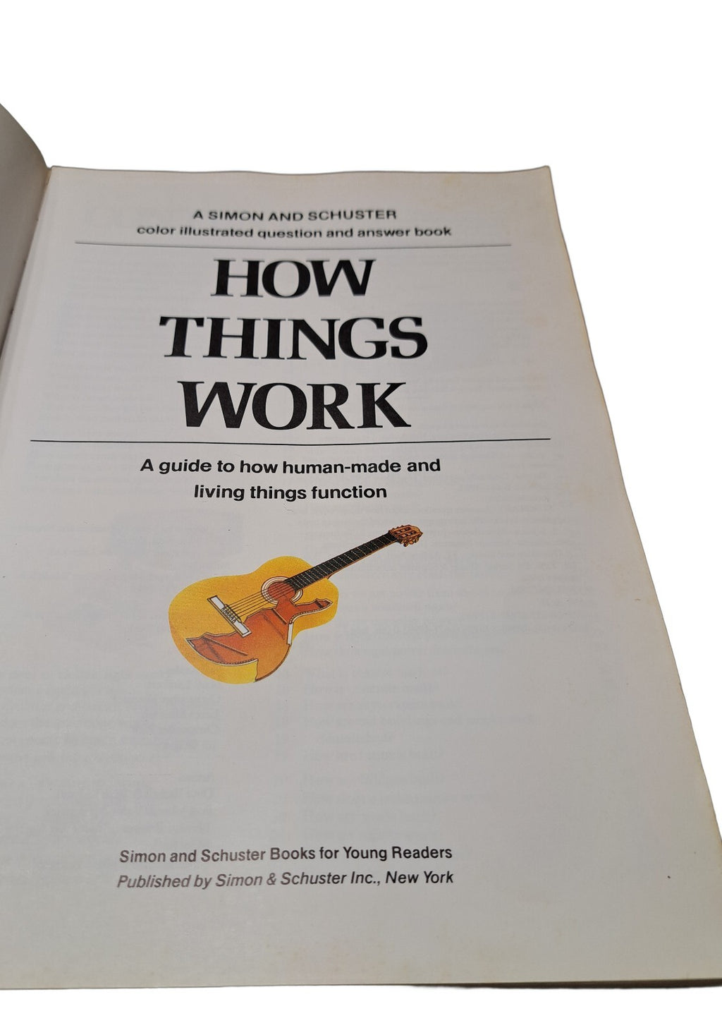 Vintage 1984 first American edition of How Things Work book