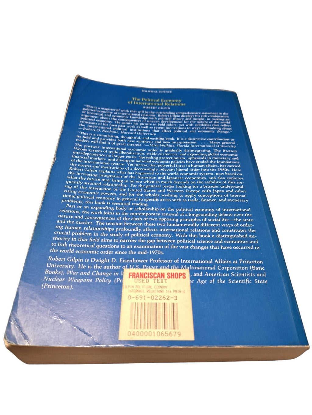 Vintage 1987 The Political Economy of International Relations book by Robert Gilpin