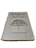 Vintage 1924 Pastime Stories for Boys and Girls book by Maude M Grant