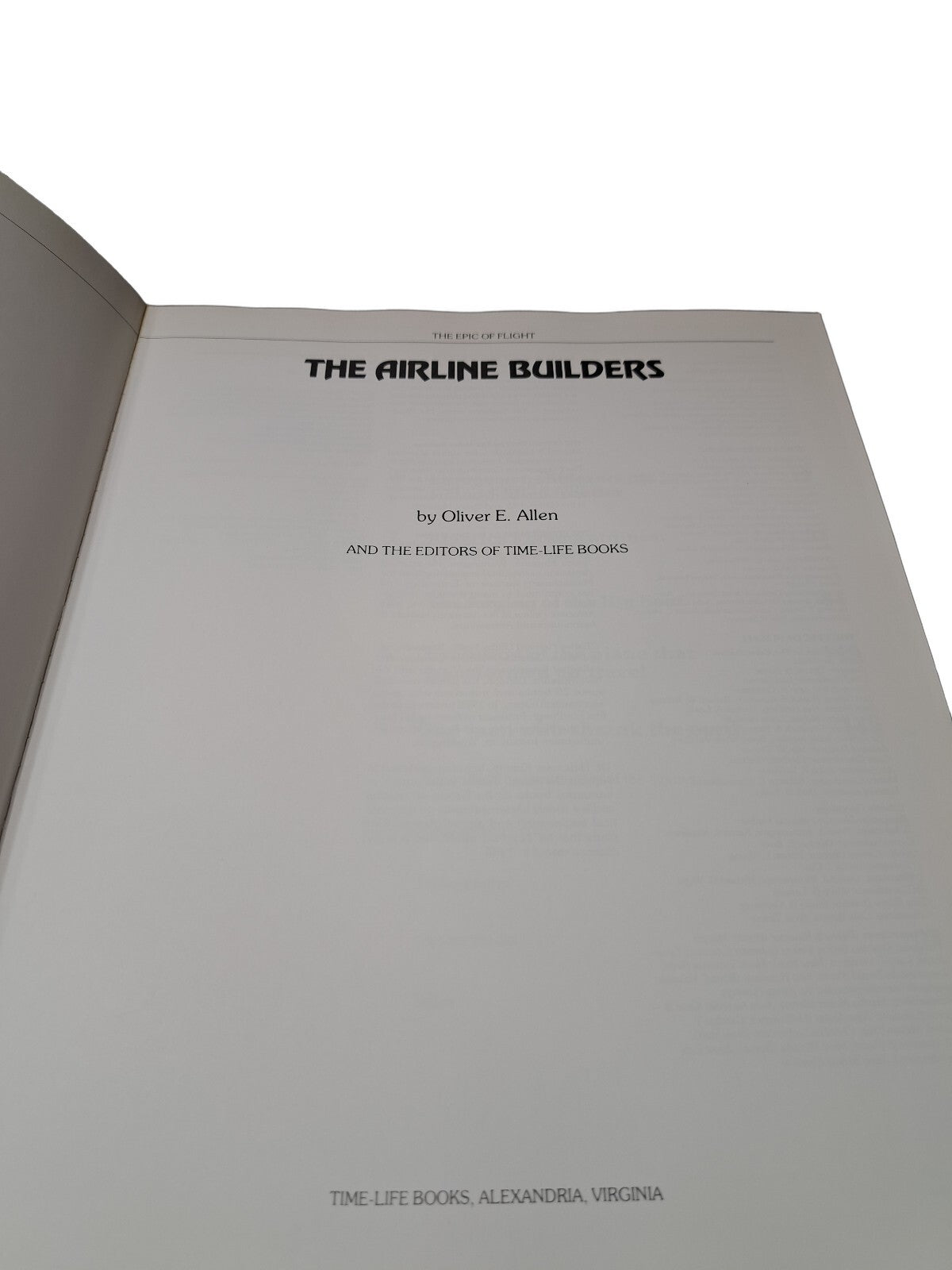 Vintage 1981 The Airline Builders from The Epic Flight series by Time Life Books