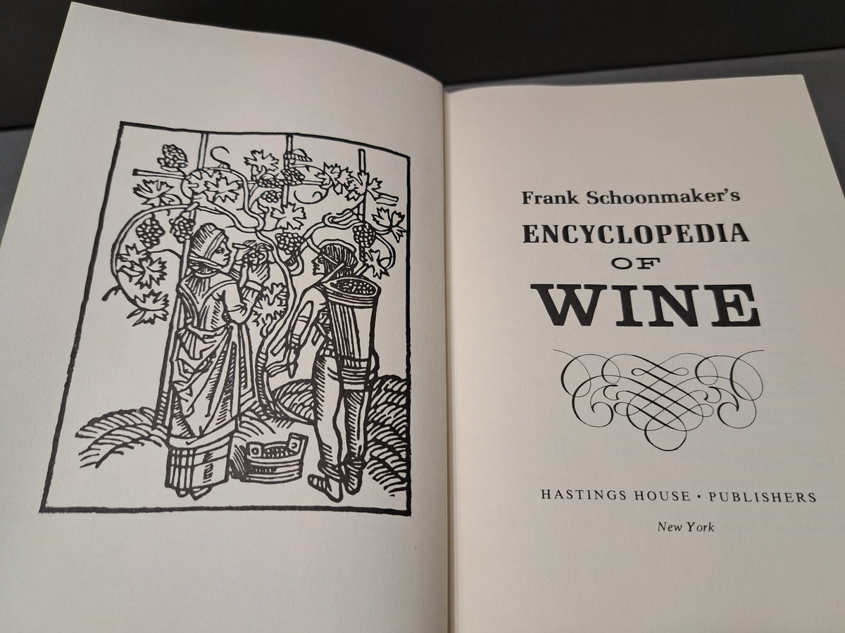Vintage 1973 Encyclopedia of Wine book by Frank Schoonmaker